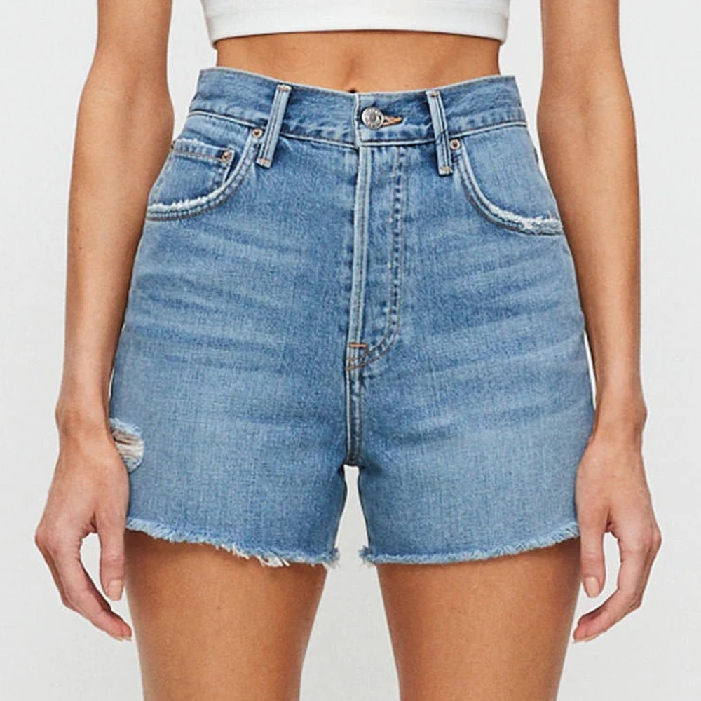 Grlfrnd denim Jules cutoff short
